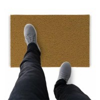 Tapete Capacho De Vinil Liso Exclusivo 170x60cm Ouro Comprimento 60 Cm Desenho Do Tecido Fibra Entrelaçada Largura 170 Cm