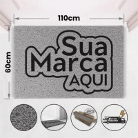 Tapete Capacho De Vinil Personalizado Tira Sujeira 110x60cm