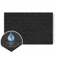 Tapete Duo Dupla Ação Limpa E Seca 120x60cm Preto Comprimento 60 Cm Desenho Do Tecido Frisado Largura 120 Cm