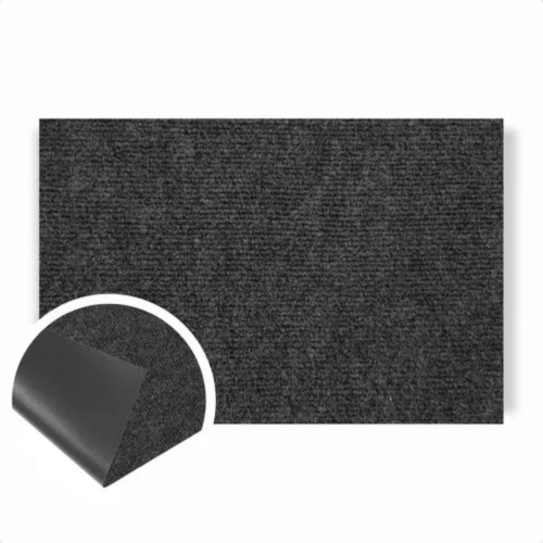 Tapete Home Agulhado Absorve A Umidade 60x100cm Grafite