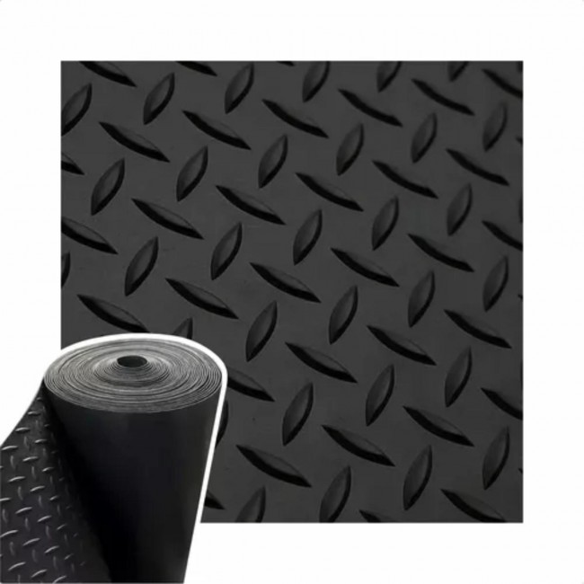 Piso Laminado Bus Térmico E Antiderrapante 65x110cm Preto