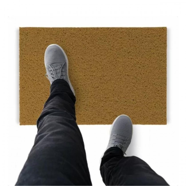 Tapete Capacho De Vinil Liso Original 180x60cm Ouro