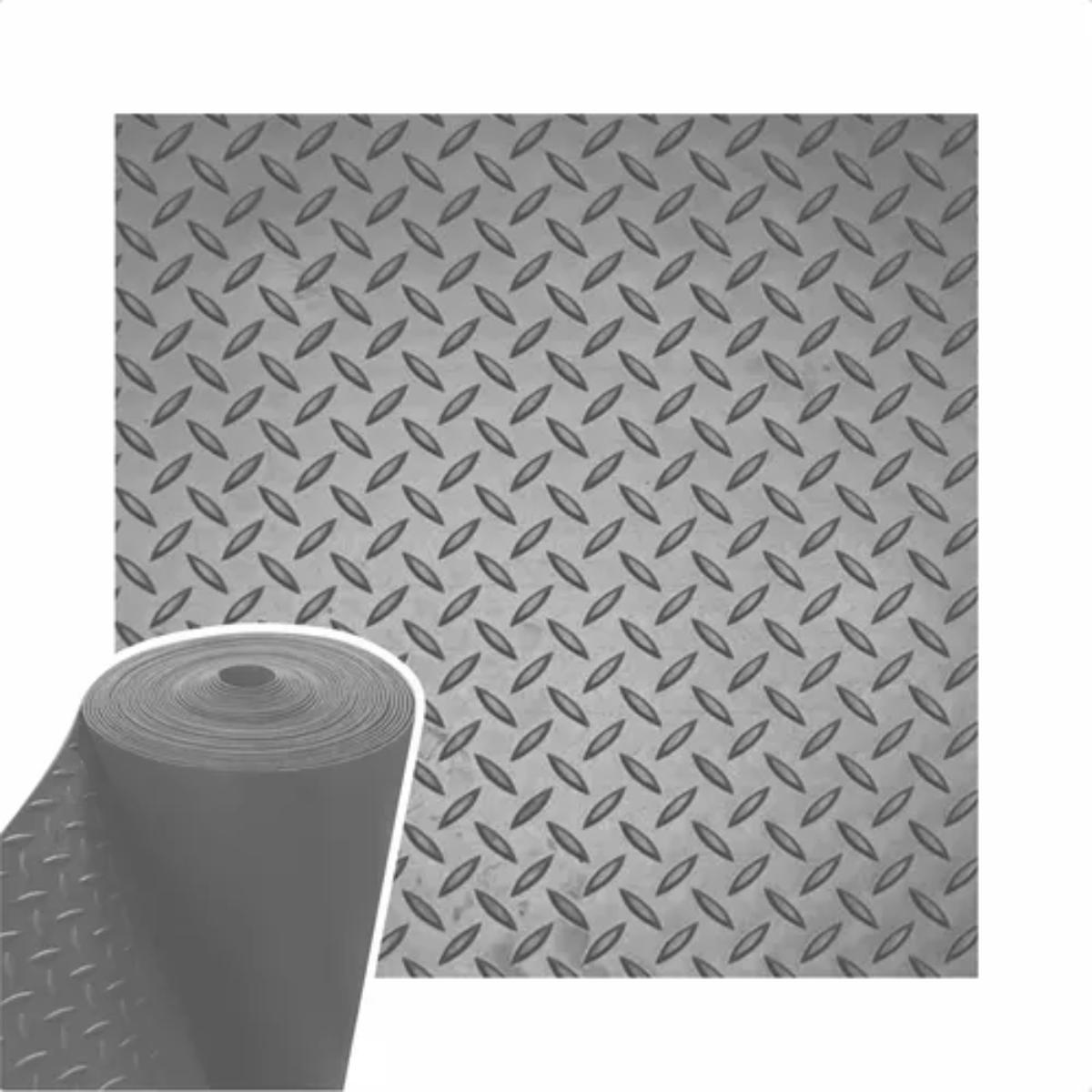 Piso Laminado Bus Resistente Ao Desgaste 65x800cm Cinza