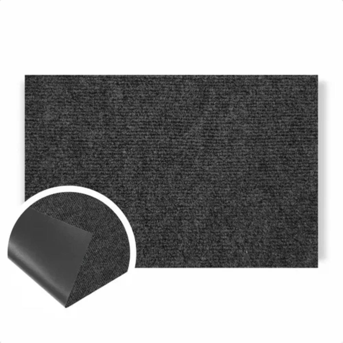 Tapete Home Agulhado Solução Para Pés Secos 60x850cm Grafite