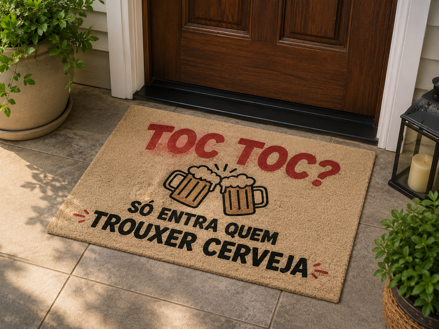 Tapete Capacho De Vinil Personalizado Para Entrada 60x40cm