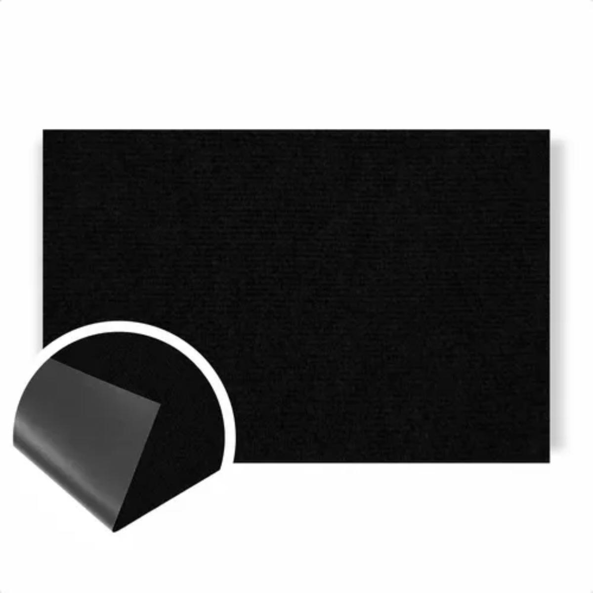 Tapete Home Agulhado Absorção Garantida 60x1000cm Preto